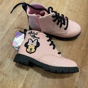 Disney Minnie Mouse Glittery Pink Boots
